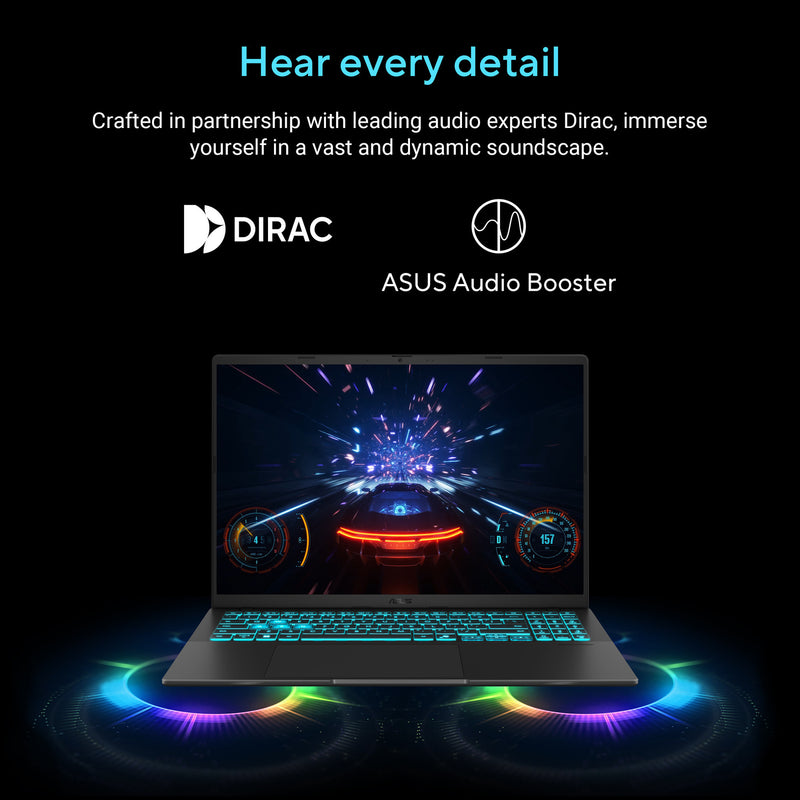 Afbeelding laden in galerijviewer, Asus v16 fx3607vp-rp003ws 16 gaming laptop (zwart | core 7 240h | rtx 5070 | 16 gb | 1 tb ssd)