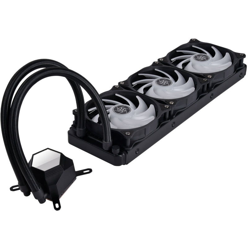Afbeelding laden in galerijviewer, Silverstone sst-pf360-argb-v2 waterkoeling (zwart, incl. rgb controller)