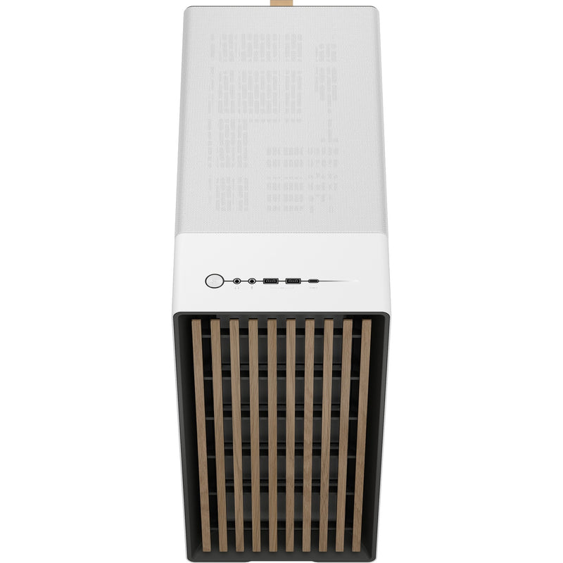 Afbeelding laden in galerijviewer, Fractal design north midi tower behuizing (wit houtkleur | 2x usb-a | 1x usb-c)