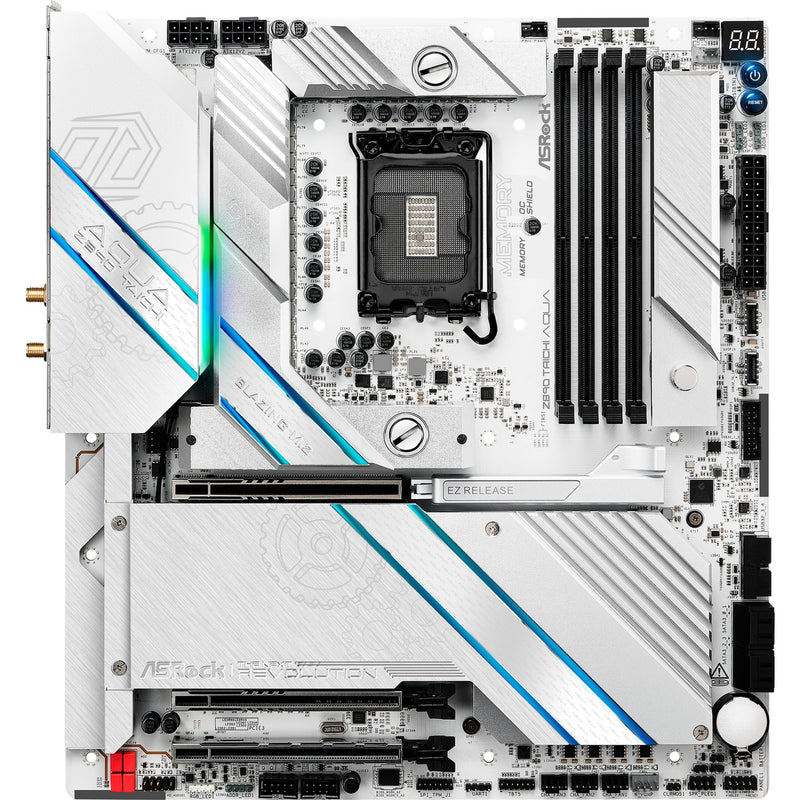 Afbeelding laden in galerijviewer, Asrock z890 taichi aqua socket 1851 moederbord (zwart, raid, 10gb-lan, 5gb-lan, wi-fi 7, bt, sound, e-atx)