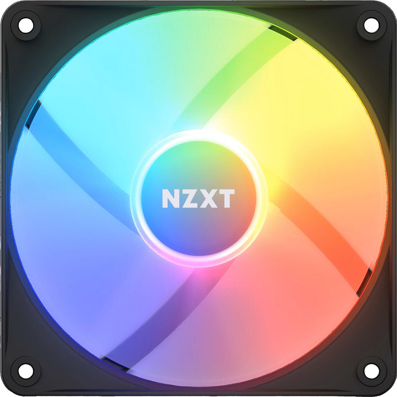 Afbeelding laden in galerijviewer, Nzxt f120 rgb core case fan (zwart, 120 x 120 x 26 mm, pwm, zonder controller)