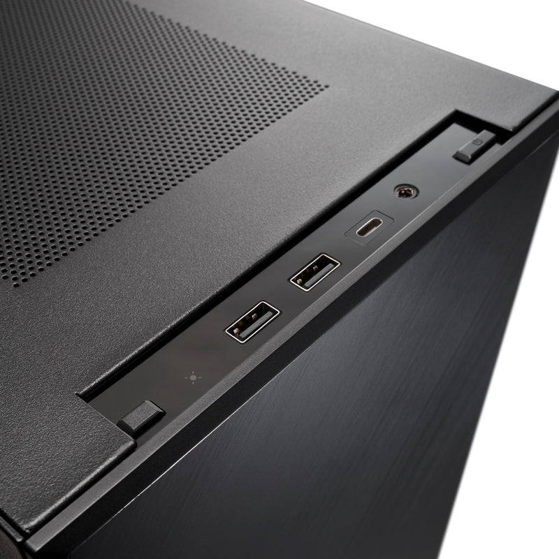 Afbeelding laden in galerijviewer, Silverstone sugo 17 mini tower behuizing (zwart | 2x usb-a | 1x usb-c)