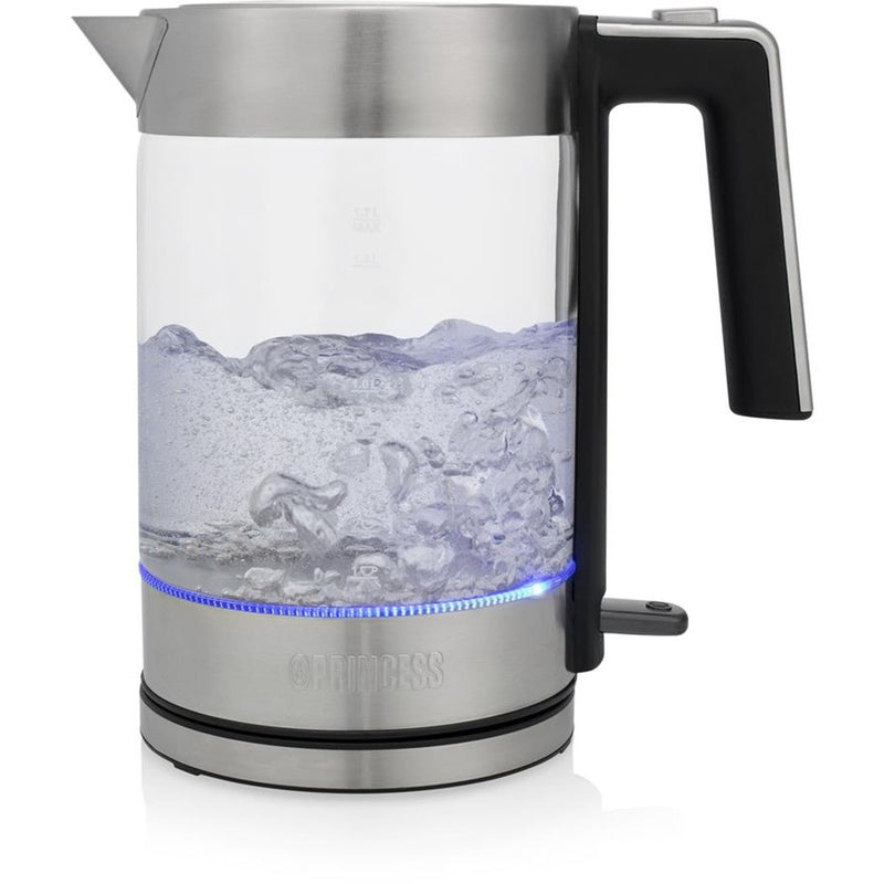 Afbeelding laden in galerijviewer, Princess 236041 glass kettle london waterkoker (roestvrij staal transparant, 1,7 l)