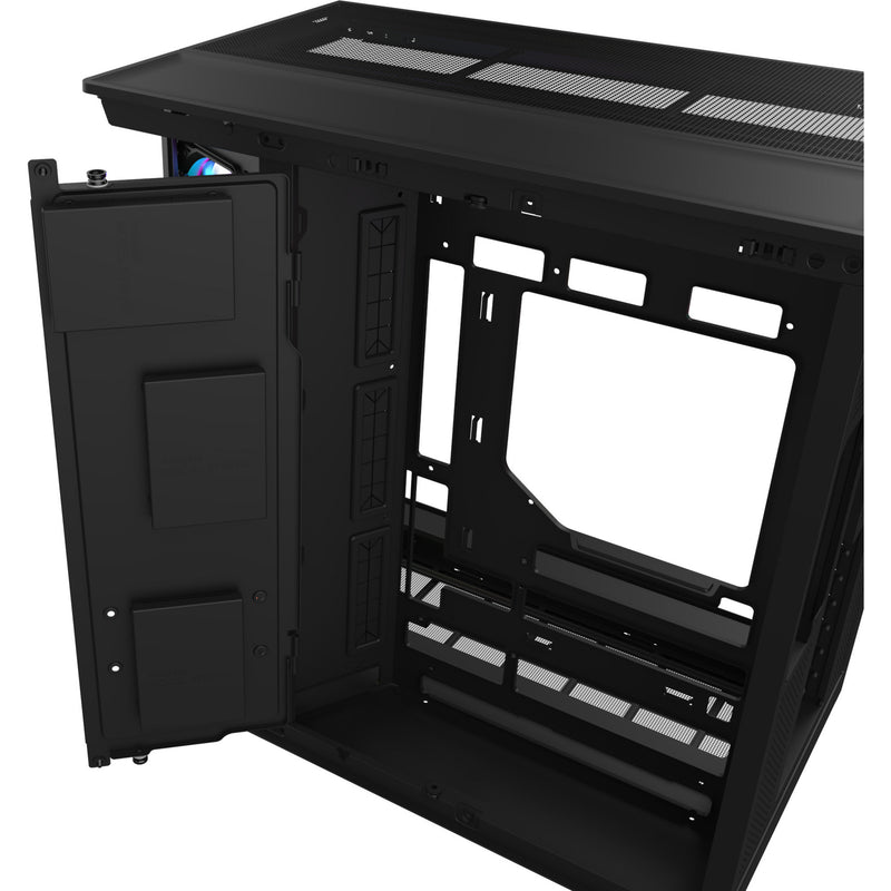Afbeelding laden in galerijviewer, Thermaltake view 380 xl ws argb midi tower behuizing (zwart houtkleur | 2x usb-a | 1x usb-c | rgb | tempered glass)