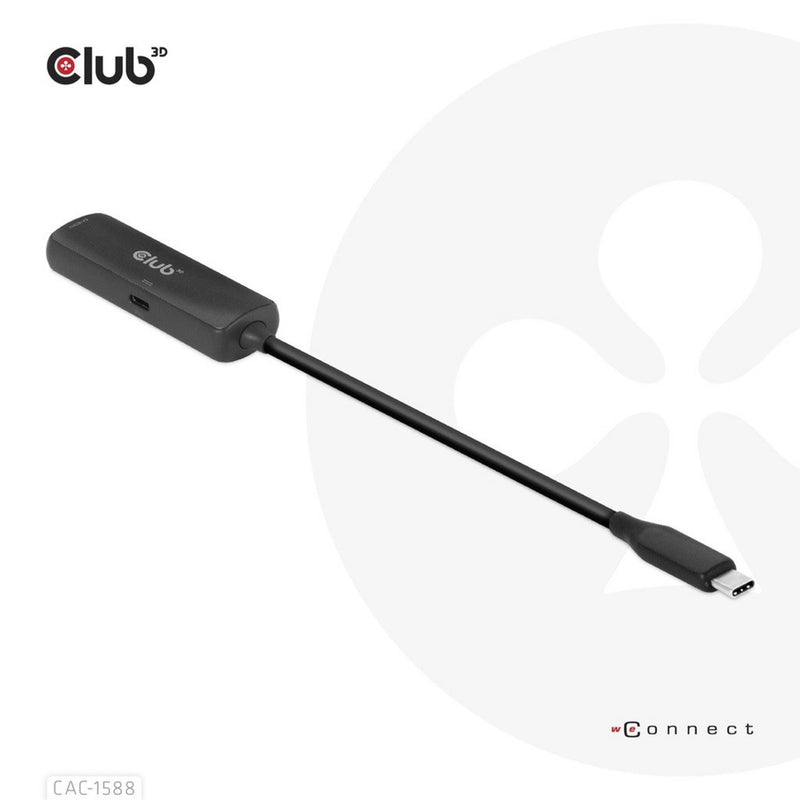 Afbeelding laden in galerijviewer, Club 3d usb-c naar hdmi 2.1+ pd 3.0 100 watt adapter (zwart)