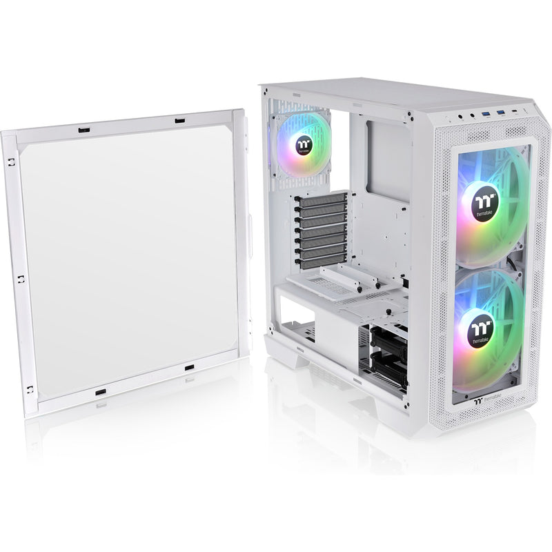 Afbeelding laden in galerijviewer, Thermaltake view 300 mx midi tower behuizing (wit | 2x usb-a | 1x usb-c | rgb | window)