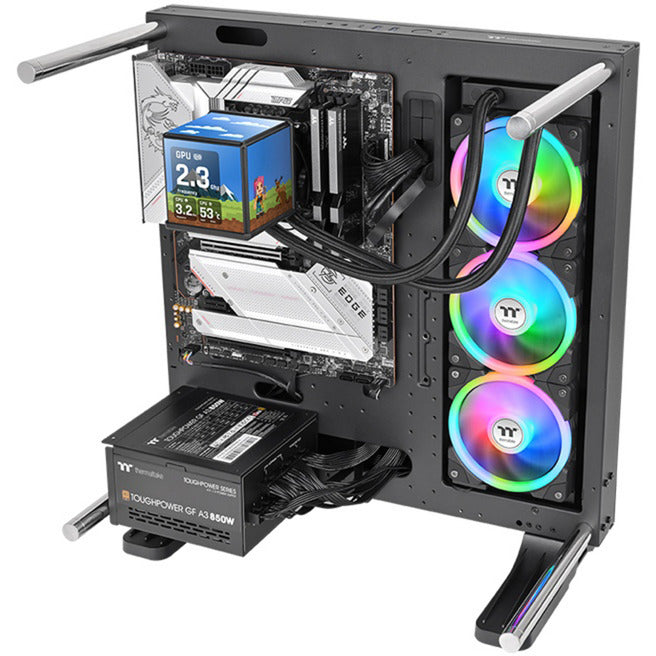 Afbeelding laden in galerijviewer, Thermaltake minecube 360 ultra argb sync aio liquid cooler waterkoeling (zwart)