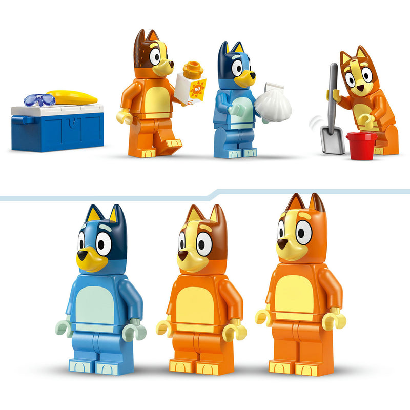 Afbeelding laden in galerijviewer, Lego ® bluey: bluey's autorit naar het strand, bouwset - 11202