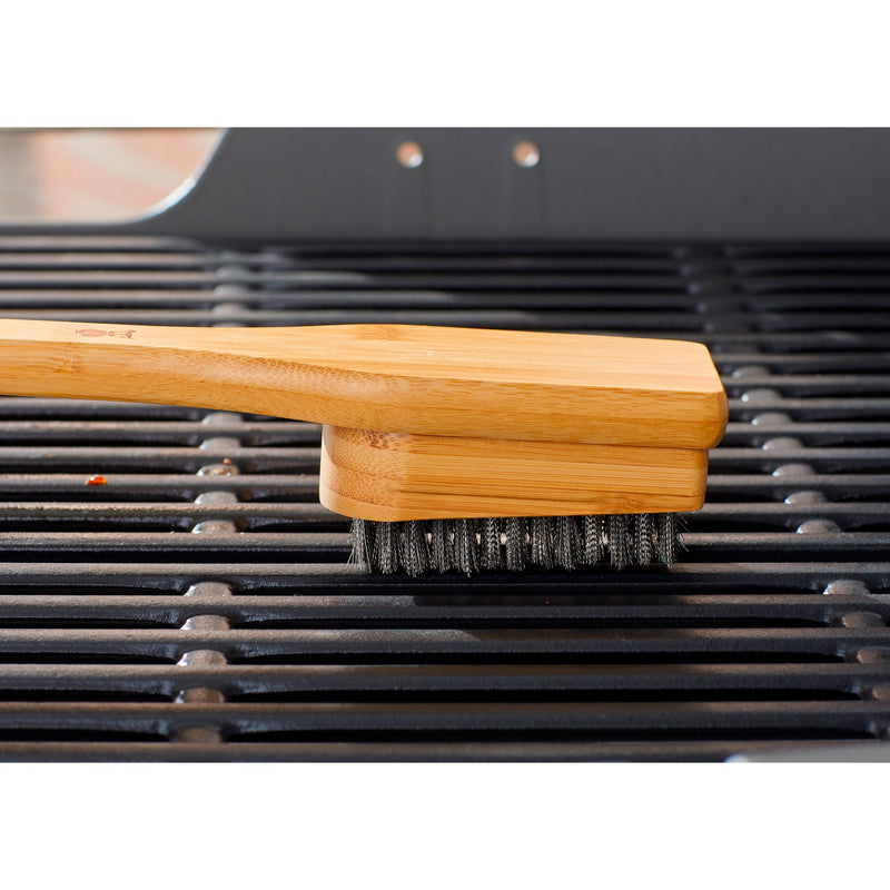 Afbeelding laden in galerijviewer, Weber reinigingsborstel - bamboe grillreinigingsborstel (45 cm)