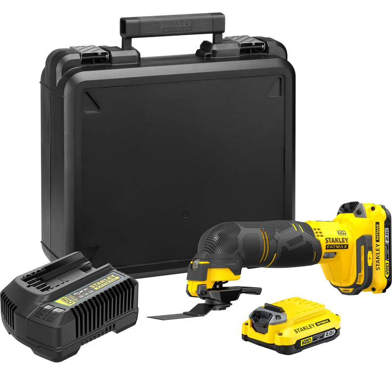 Afbeelding laden in galerijviewer, Stanley sfmce500d2k fatmax® v20 accu multitool 18v 2.0ah in koffer