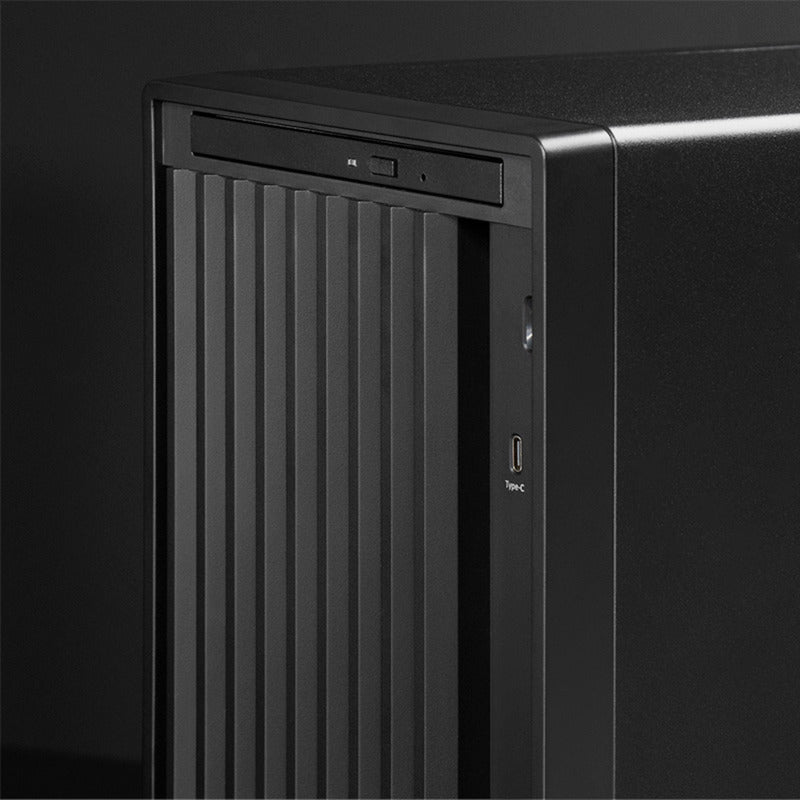 Afbeelding laden in galerijviewer, Chieftec uni bs-20b-op mini tower behuizing (zwart | 3x usb-a | 1x usb-c)