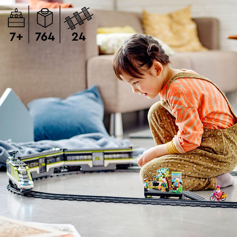 Afbeelding laden in galerijviewer, Lego city treinen passagierssneltrein - 60337