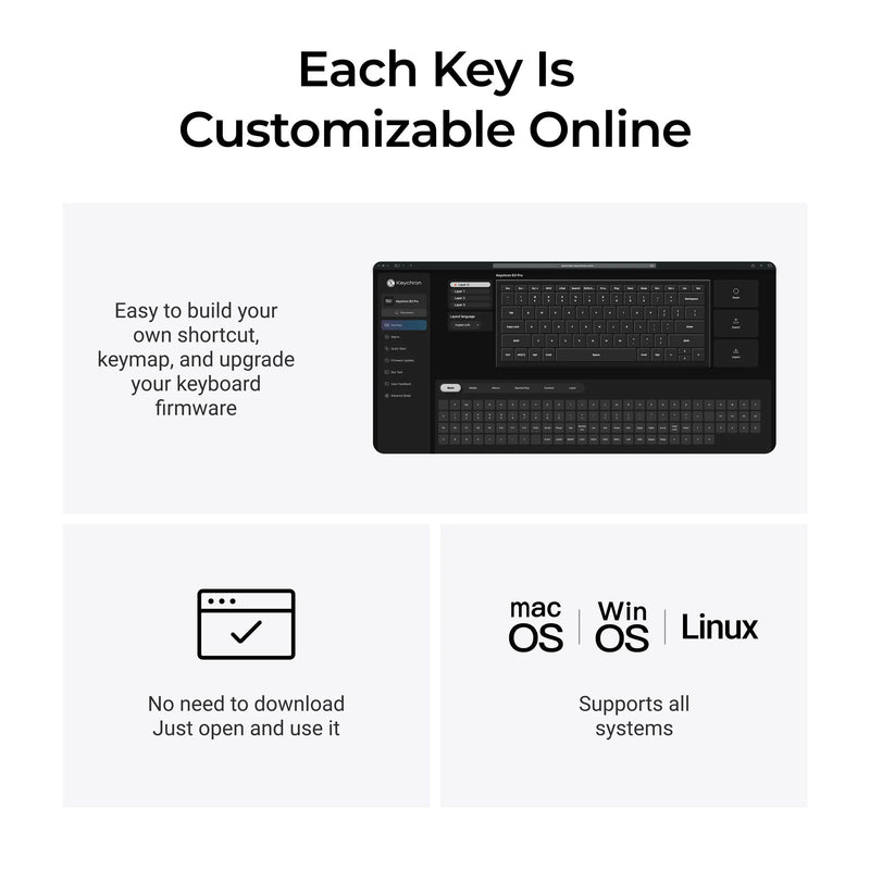 Afbeelding laden in galerijviewer, Keychron b3 pro-k8 toetsenbord (wit, us lay-out (qwerty), scissor switches, 75%, abs keycaps, 2.4 ghz | bluetooth | usb)