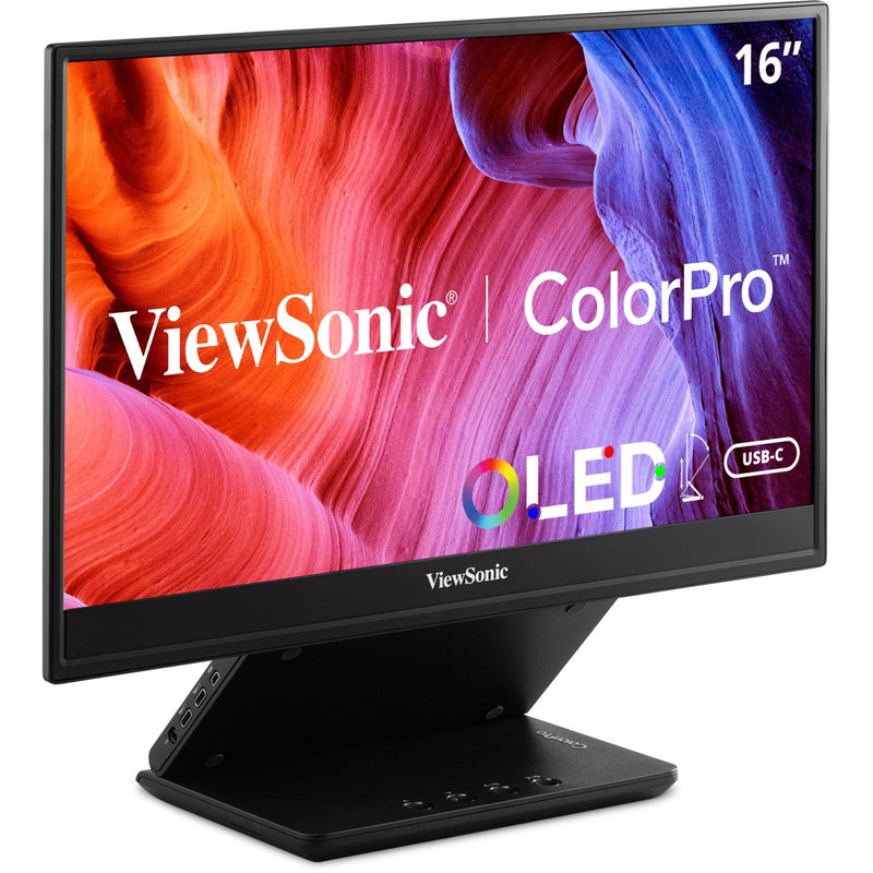 Afbeelding laden in galerijviewer, Viewsonic vp16-oled 16 monitor (zwart (mat), 1x micro-hdmi, usb-c, sound)