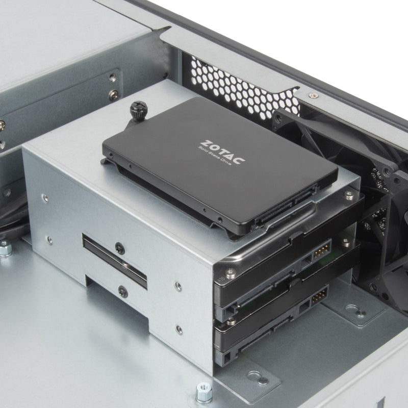 Afbeelding laden in galerijviewer, Silverstone rm23-502-mini rack behuizing (grijs zwart)