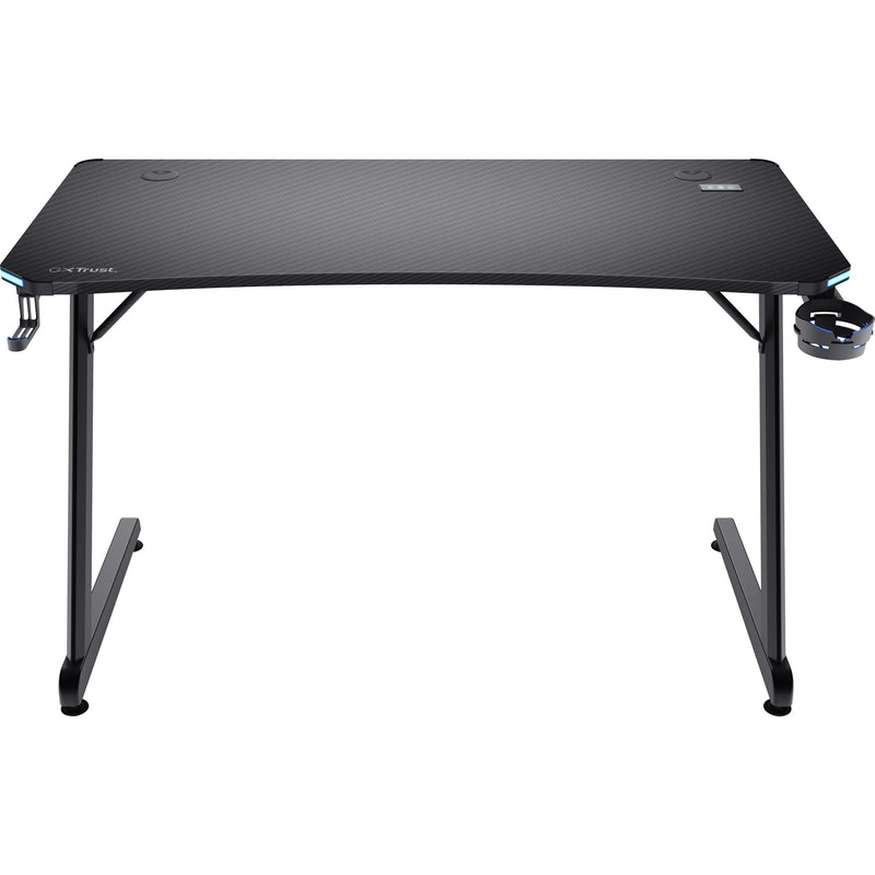 Afbeelding laden in galerijviewer, Trust gxt 709 luminus rgb-gamingbureau gaming desk (zwart)
