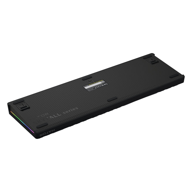 Afbeelding laden in galerijviewer, Hator skyfall pro wireless rgb mechanisch gaming toetsenbord (zwart, us lay-out (qwerty), hator aurum vanilla silent, 100%, rgb, double-shot pbt, hot-swap, 2.4ghz bluetooth usb-c)