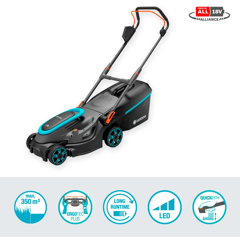 Afbeelding laden in galerijviewer, Gardena powermax 37 36v p4a ready-to-use - accu grasmaaier - 37 cm - incl. 2 accu?s