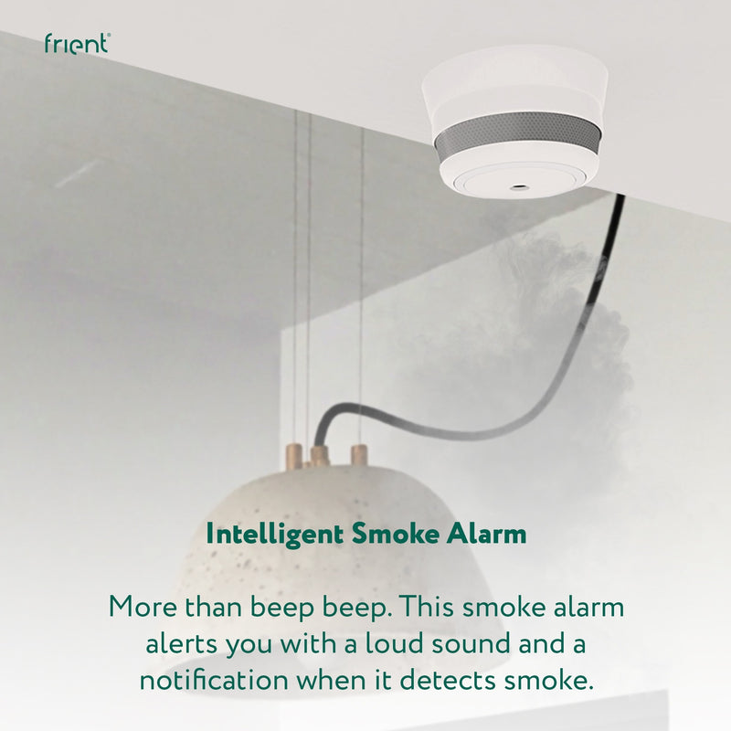 Afbeelding laden in galerijviewer, Frient intelligent smoke alarm melder (wit, zigbee 3.0)