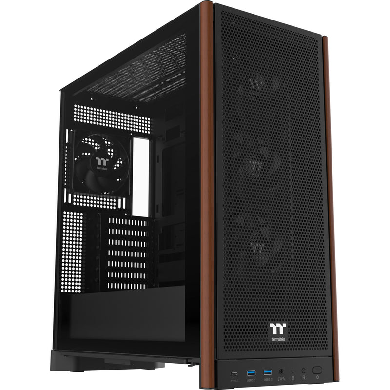 Afbeelding laden in galerijviewer, Thermaltake s370 ws midi tower behuizing (zwart | 2x usb-a | 1x usb-c | tempered glass)