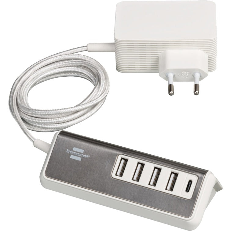 Afbeelding laden in galerijviewer, Brennenstuhl estilo meervoudige usb-lader (wit, 1x usb-c, 4x usb-a)