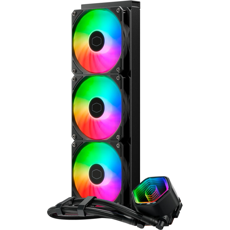 Afbeelding laden in galerijviewer, Cooler master masterliquid 360 core ii argb waterkoeling (zwart, 4-pins pwm fan-connector)