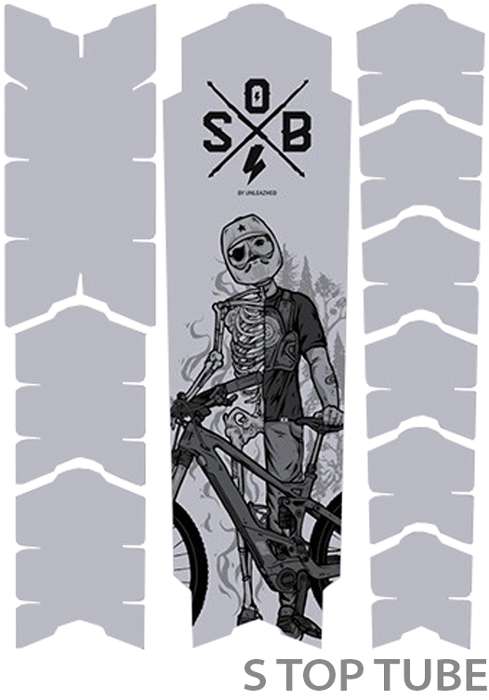 Afbeelding laden in galerijviewer, Unleazhed unscratch frame protector film - e-bike sons of battery black matt