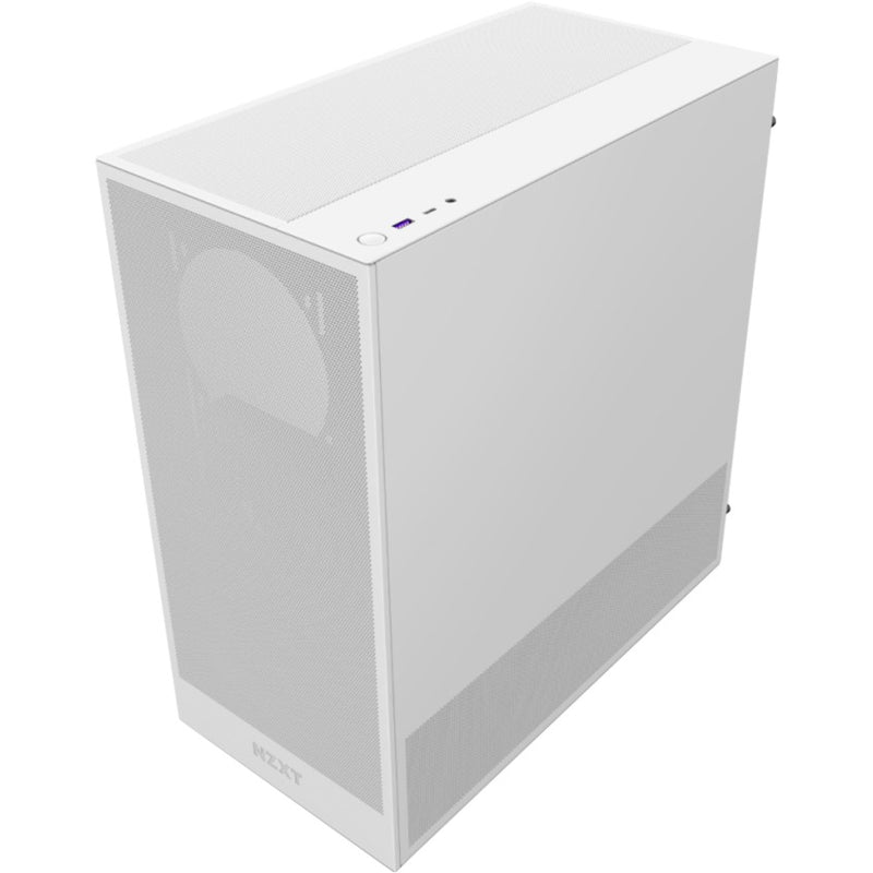 Afbeelding laden in galerijviewer, Nzxt h5 flow v2 midi tower behuizing (wit | 1x usb-a | 1x usb-c | tempered glass)