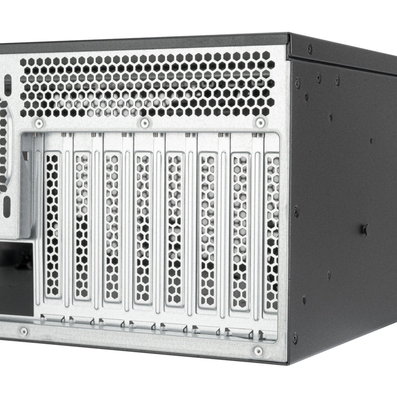 Afbeelding laden in galerijviewer, Silverstone rm4a rack behuizing (zwart | 4u | usb-c)