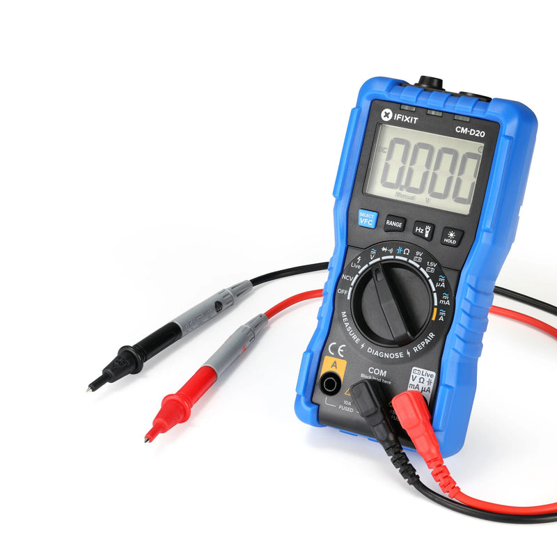 Afbeelding laden in galerijviewer, Ifixit digital multimeter meetapparaat (blauw)