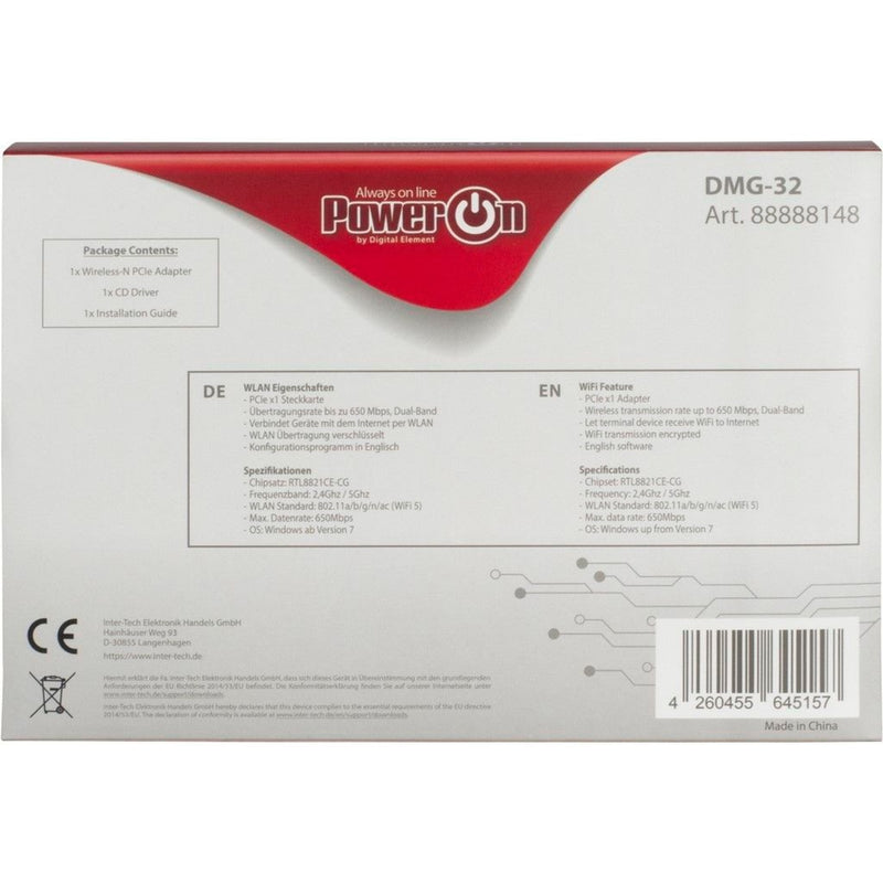 Afbeelding laden in galerijviewer, Inter-tech dmg-32 wlan adapter