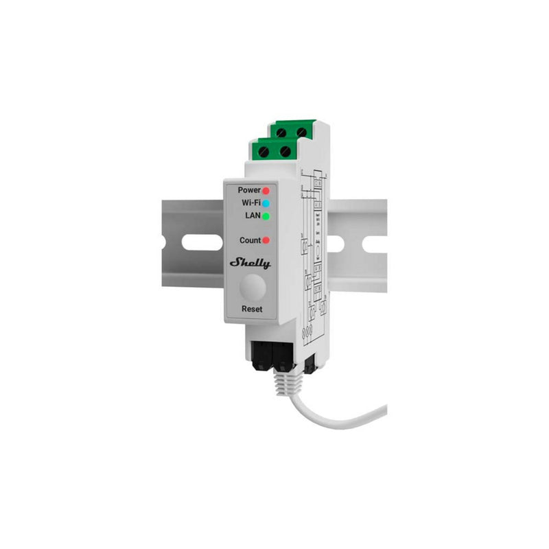 Afbeelding laden in galerijviewer, Shelly pro 3em-120a v2 meetapparaat (wit, lan, wifi, bluetooth)