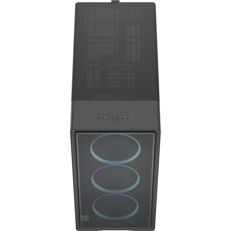 Afbeelding laden in galerijviewer, Fractal design epoch xl tg rgb midi tower behuizing (zwart | 2x usb-a | 1x usb-c | rgb | tempered glass)