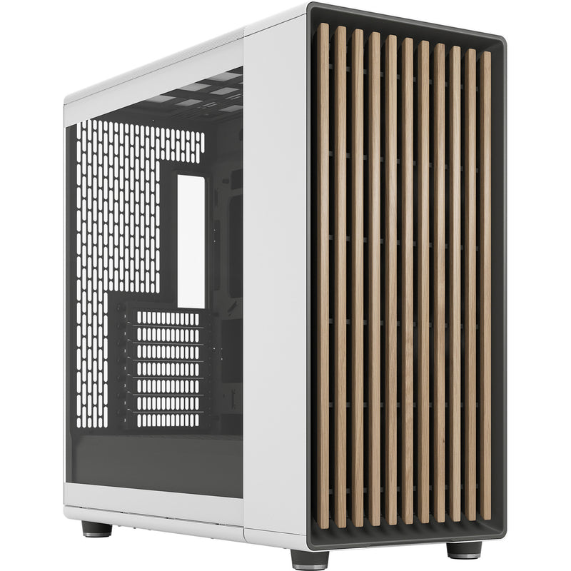 Afbeelding laden in galerijviewer, Fractal design north xl rc chalk white tg clear midi tower behuizing (wit houtkleur | 2x usb-a | 1x usb-c | tempered glass)