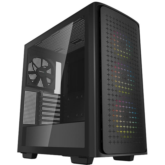 Afbeelding laden in galerijviewer, Deepcool ck560 midi tower behuizing (zwart | 2x usb-a | 1x usb-c | rgb | tempered glass)