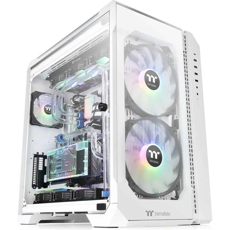 Afbeelding laden in galerijviewer, Thermaltake view 51 tg snow argb edition midi tower behuizing (wit | 4x usb-a | 1x usb-c | rgb | window)