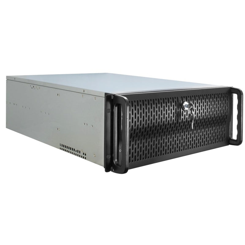 Afbeelding laden in galerijviewer, Inter-tech 4u 4129l rack behuizing (zwart | 2x usb-a)