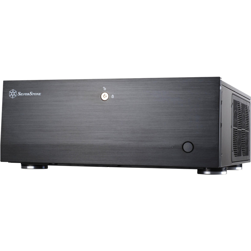 Afbeelding laden in galerijviewer, Silverstone grandia gd07b htpc behuizing (zwart | 2x usb-a)