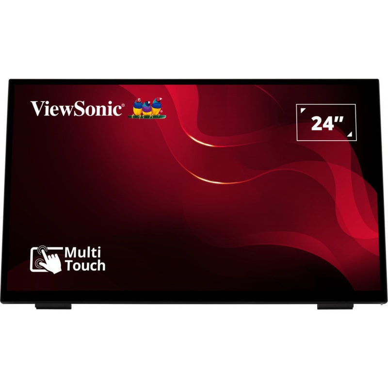 Afbeelding laden in galerijviewer, Viewsonic frameless touch monitor met 10-punts pcap 24 (zwart, hdmi, displayport, vga)