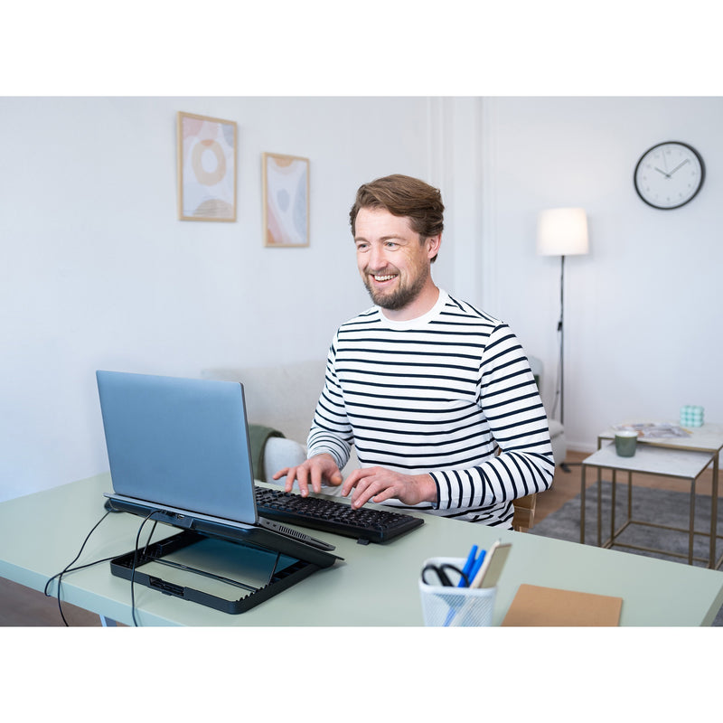 Afbeelding laden in galerijviewer, Trust exto laptop cooling stand laptopkoeler (grijs)