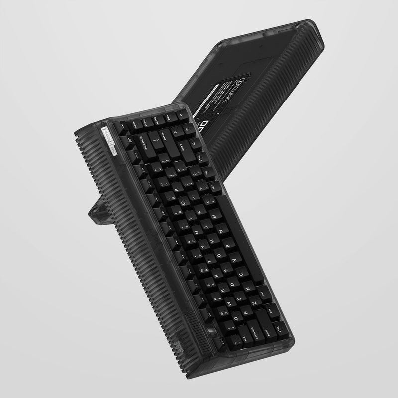 Afbeelding laden in galerijviewer, Iqunix og80 dark side wireless mechanical keyboard (zwart, us lay-out (qwerty), gateron red, 80% (tkl), rgb leds, hot-swappable, pbt, 2.4ghz | bluetooth 5.1 | usb-c)