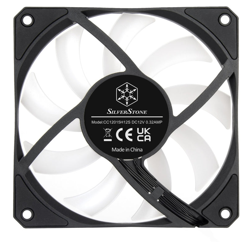 Afbeelding laden in galerijviewer, Silverstone air slimmer 120 argb case fan (zwart, 120 x 120 x 15 mm, pwm)