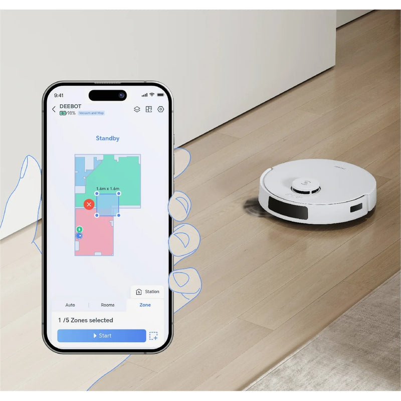 Afbeelding laden in galerijviewer, Ecovacs deebot n20 pro plus robotstofzuiger (wit)