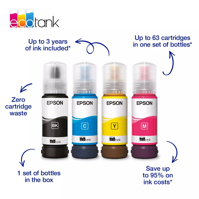 Afbeelding laden in galerijviewer, Epson ecotank et-2912 all-in-one inkjetprinter (zwart, scannen, kopiëren, wi-fi, inclusief tot 3 jaar inkt, c11cl62406)
