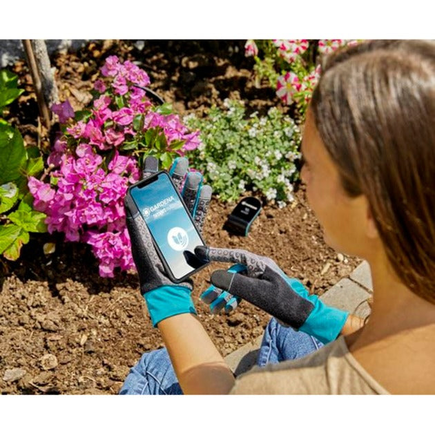 Afbeelding laden in galerijviewer, Gardena smart irrigation control sensor set besproeiingscomputer (grijs turquoise)