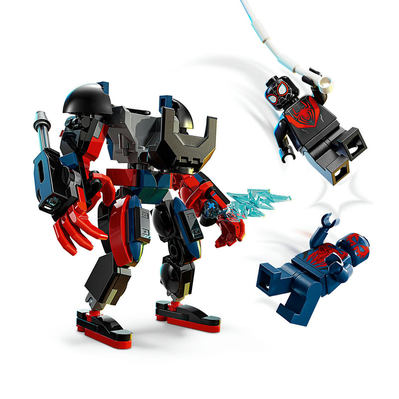 Afbeelding laden in galerijviewer, Lego marvel super heroes - miles morales mecha vs. spider-man 2099 constructiespeelgoed (76337)