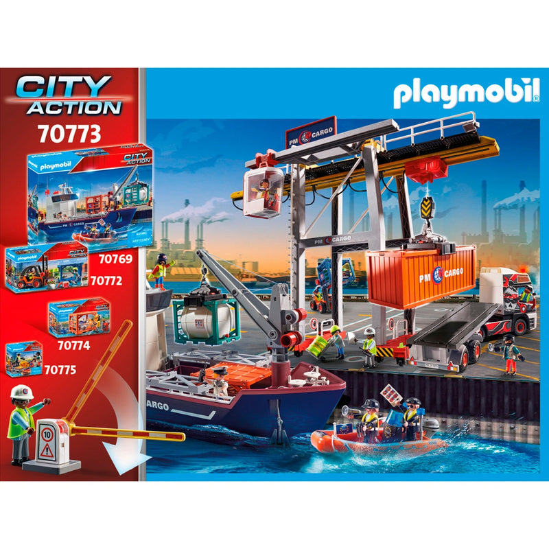 Afbeelding laden in galerijviewer, Playmobil city action - goederenmagazijn constructiespeelgoed (70773)