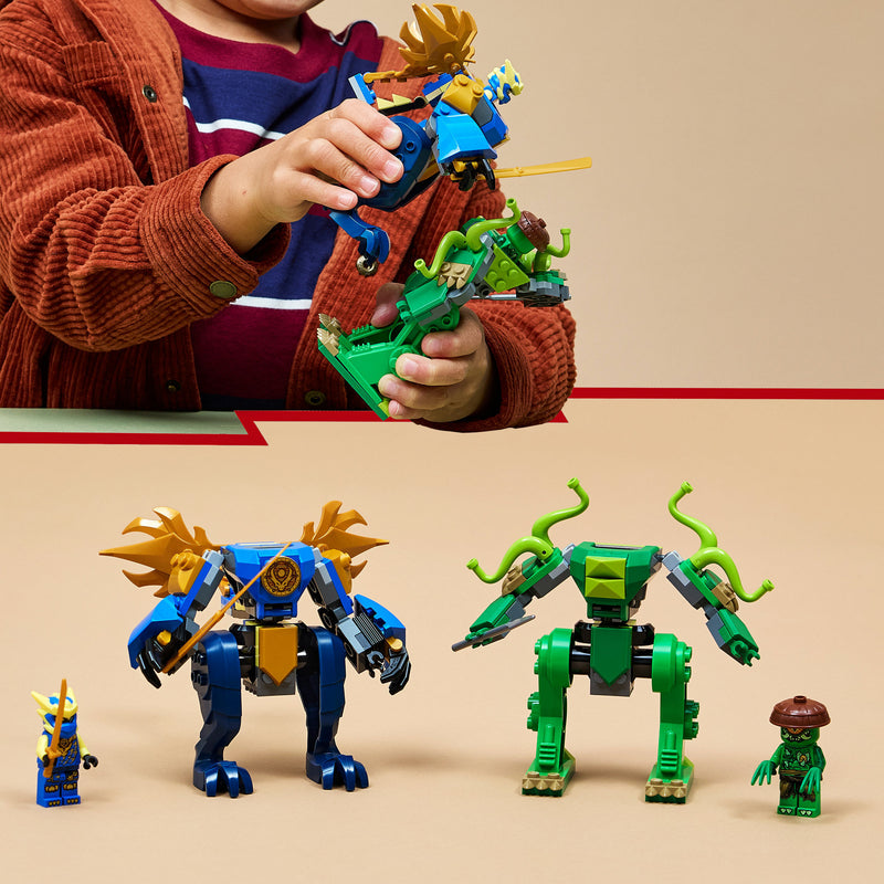 Afbeelding laden in galerijviewer, Lego ® ninjago® - jay's drakenmechastrijd - speelgoedmecha - speelset met 2 minifiguren - 71853