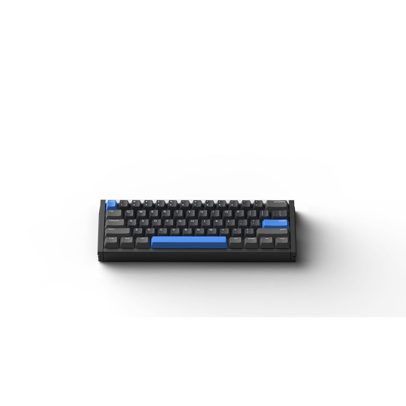 Afbeelding laden in galerijviewer, Iqunix ez60 magnetic switch gaming he keyboard (zwart, us lay-out (qwerty), gateron star trail, 60%, rgb, double shot pbt keycaps)
