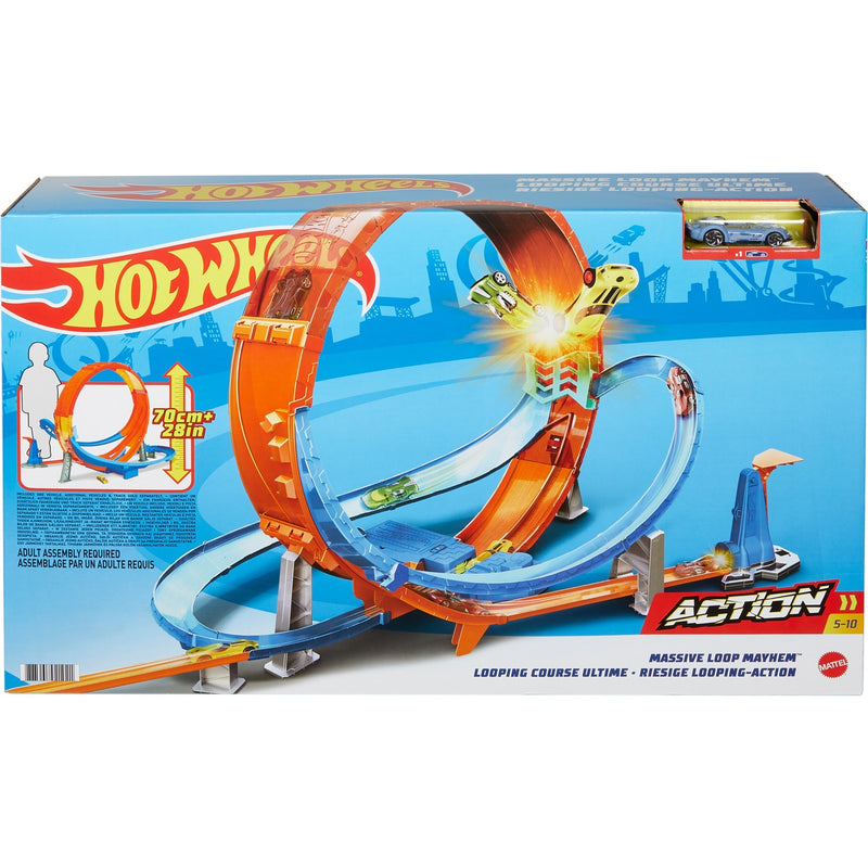 Afbeelding laden in galerijviewer, Hot wheels massive loop mayhem track set racebaan
